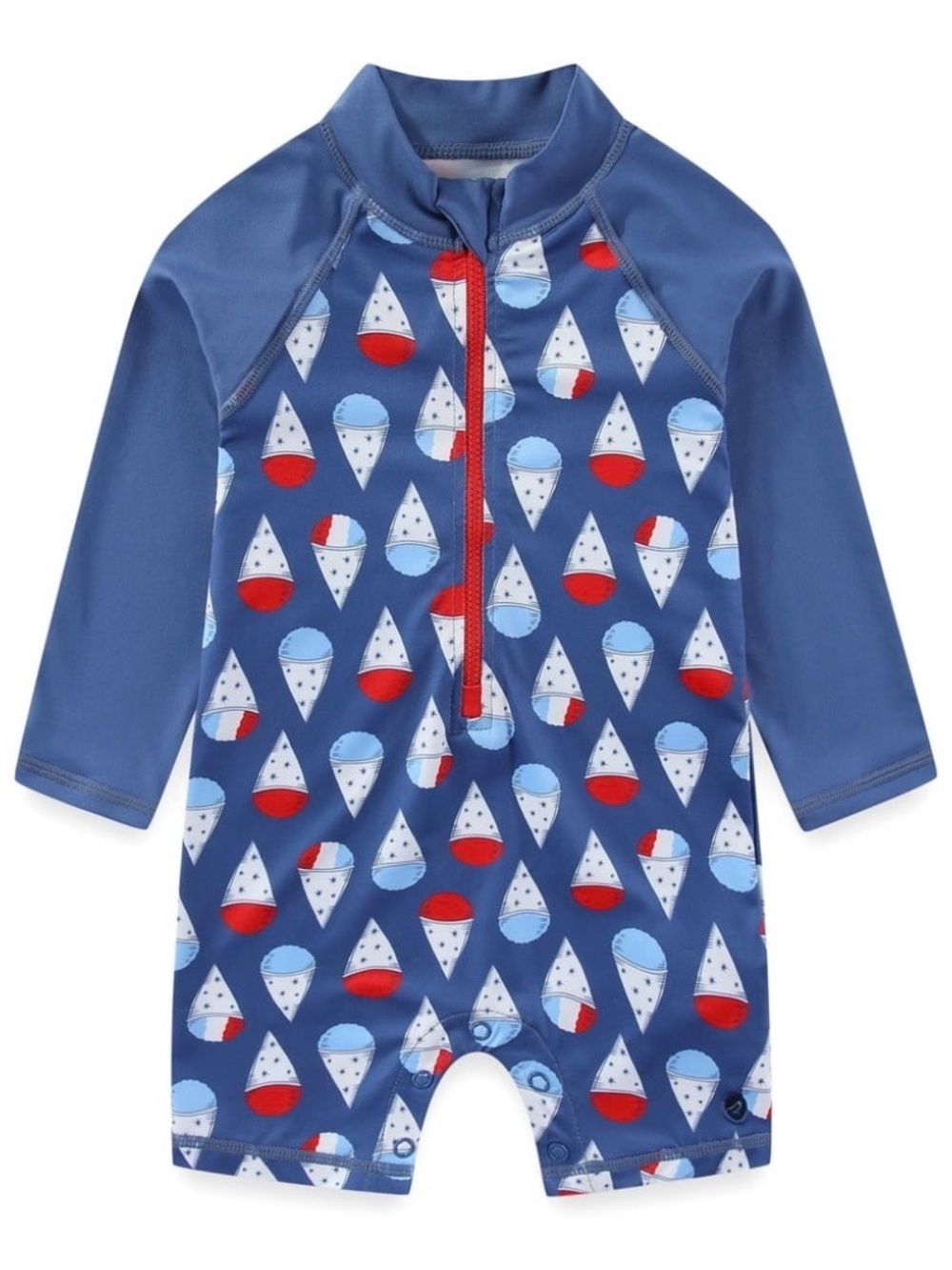 Sperry Infant Long-Sleeve SPF 50+ Rash Guard Swim Romper 12 Months NWO